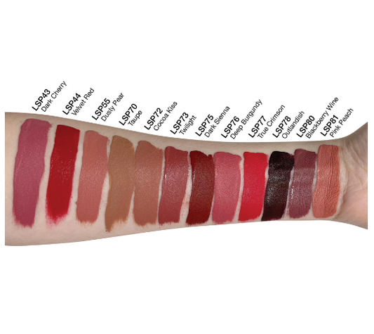 dark cherry matte lip stain long lasting lightweight beauty makeup